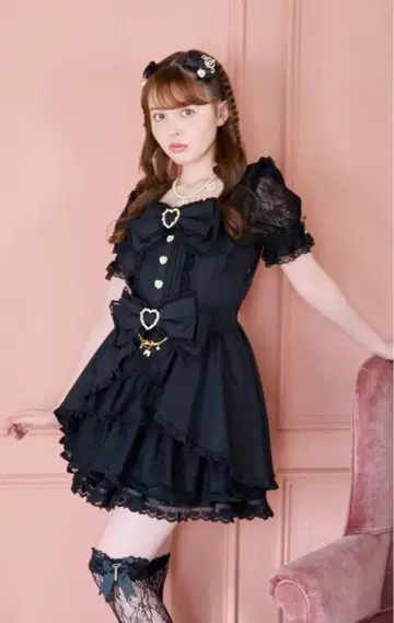 LIZLISA 리즈리사 프론트 카슈쿨 BIG 리본 셋업