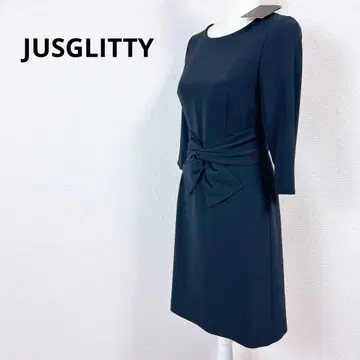 [택 포함 새상품] 저스길리티*트위스트 리본 A라인 원피스 네이비 1