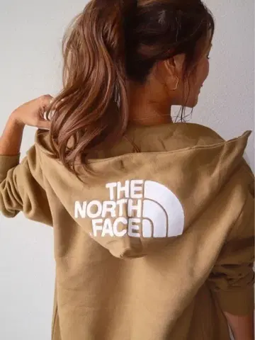 THE NORTH FACE 브라운 풀 집업 후드티