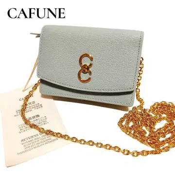 [ 새상품급 ] Cafune 체인 숄더 지갑 미니 지갑 블루