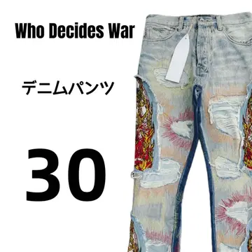 [택 포함] Who Decides War 플레어 데님 팬츠 30