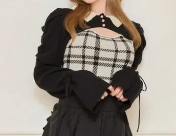 apres jour 소매 리본 니트 앙상블 화이트 계열 기타