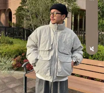 그레이 다운 자켓