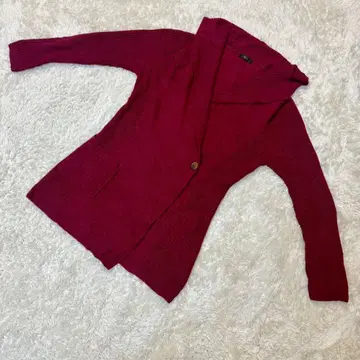 [ 7-ID concept. ] 여성용 38 니트 가디건 보르도