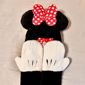 [ 디즈니 리조트 ] 미니 마우스 머플러 팬캡