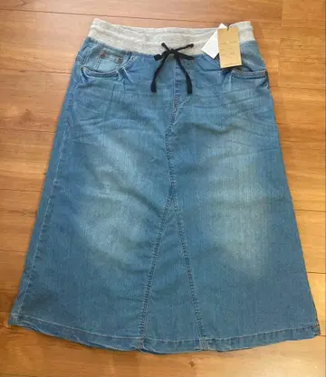 [ 미사용 새상품 ] 데님 롱 스커트 4L 사이즈