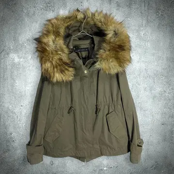 y2k ZARA 볼륨 퍼 N2B 플라이트 자켓 헤이세이 갸루 L