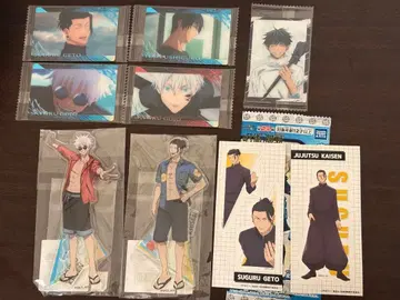 주술회전 스이파라 아크릴 스탠드 카드 스티커 고죠 사토루 게토 스구루