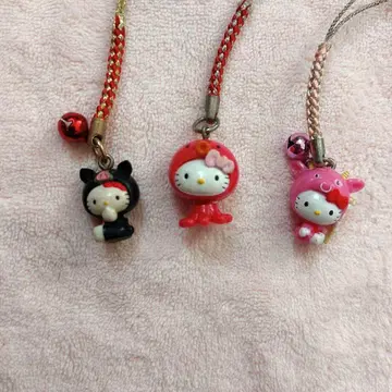 지역 한정 키티 매듭 스트랩 3세트