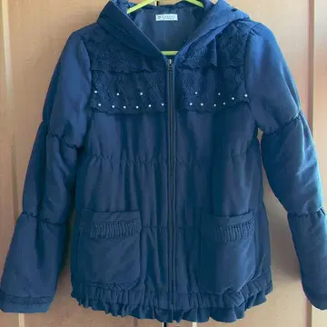 axes femme 다운 캐주얼 코트 네이비 컬러