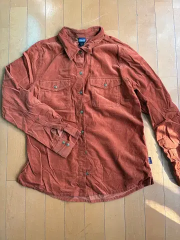 Patagonia 오가닉 코튼 버튼업 셔츠 사이즈 6 오렌지