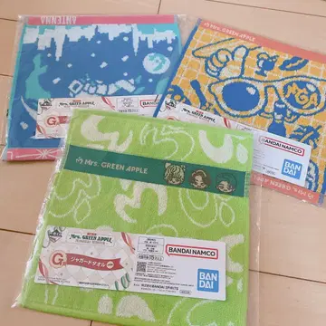 Mrs. GREEN APPLE 타월 3장 세트 묶음 판매 비터 바캉스