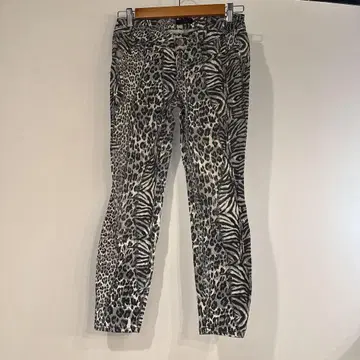 GLO jeans 레오파드 제브라 패턴 스키니 팬츠