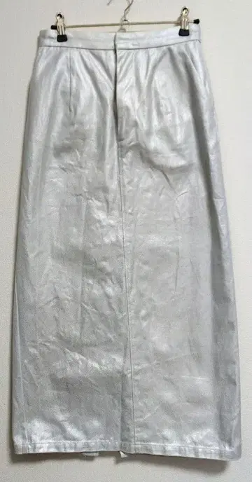 SLY 실버 타이트 스커트 슬릿