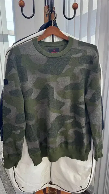 브리핑 골프 니트 L 사이즈 카모 패턴