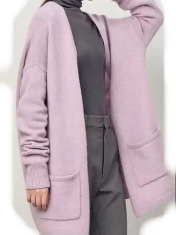 SOEJU 폭스 혼방 포켓 부착 가디건