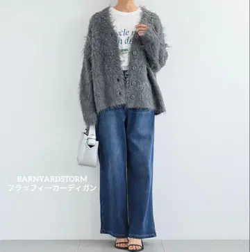 [새상품급] BARNYARDSTORM / 플러피 가디건
