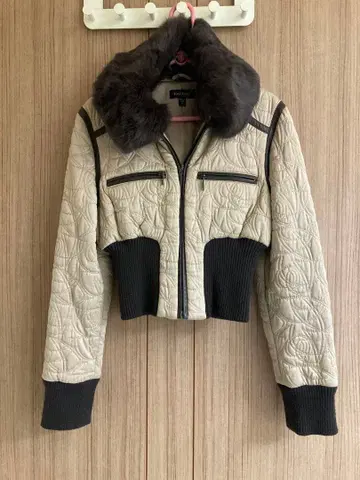 bebe 퍼 포함 퀼팅 자켓