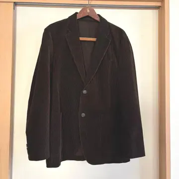 UNIQLO 다크 브라운 코듀로이 테일러드 자켓