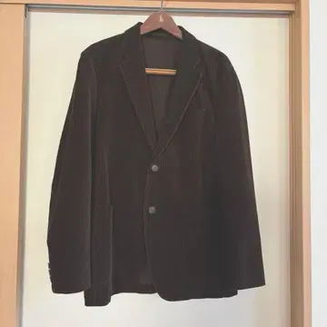 UNIQLO 다크 브라운 코듀로이 테일러드 자켓