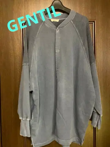 GENTIL 그레이 래글런 슬리브 긴팔