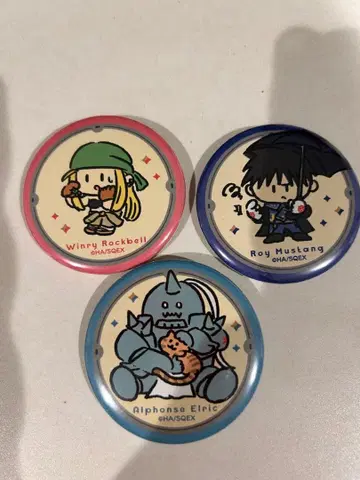 강철의 연금술사 캐릭터 배지 컬렉션 3종