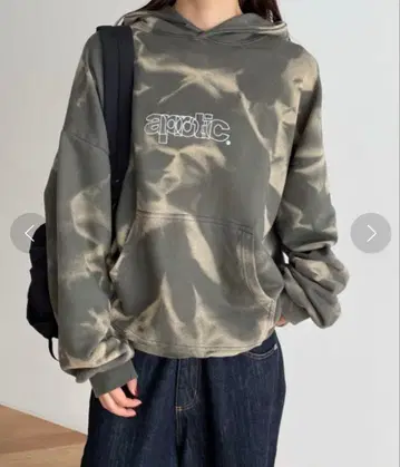 CANAL JEAN 타이 다이 자수 쭈리 후드티