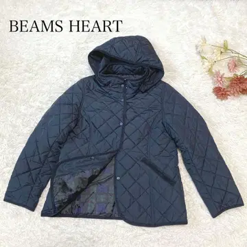 s.2463 [빔즈하트] 퀼팅 자켓 후드 2way 블랙