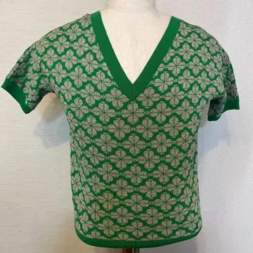 kate spade 케이트 스페이드 반팔 가디건 그린 S 사이즈