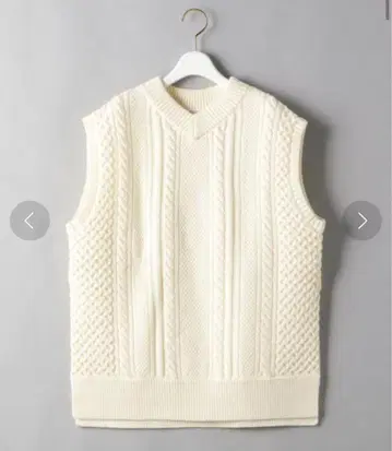 BEAUTY&YOUTH UNITED ARROWS 울 케이블 니트 베스트