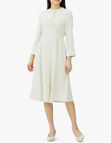 CELFORD 보타이 플리츠 원피스