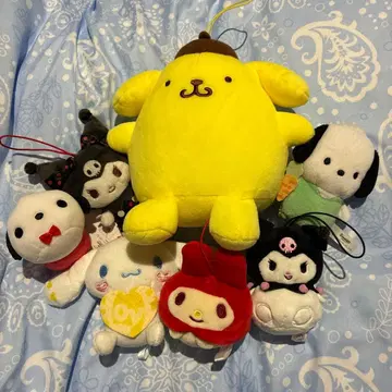 산리오 봉제 인형 세트