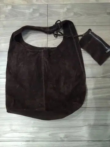 스웨이드 레더 토트백