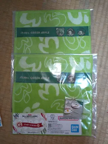 Mrs. GREEN APPLE 제일복권 타월&참 세트 판매