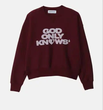 GOD ONLY KNOWS 프린트 맨투맨 M 사이즈