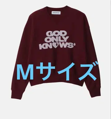 GOD ONLY KNOWS 프린트 맨투맨 M 사이즈
