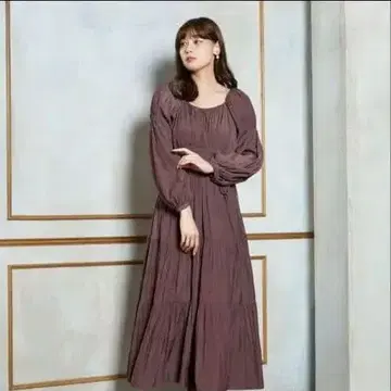 Side Bow Satin Long dress 원피스