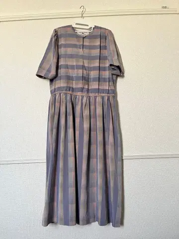 빈티지 원피스 반팔 리본 포함