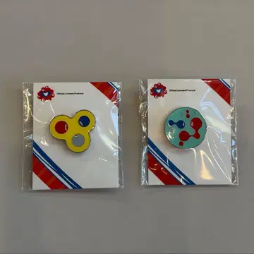 EXPO2025 핀 배지 파랑과 노랑 세트 코먀쿠 코먀쿠