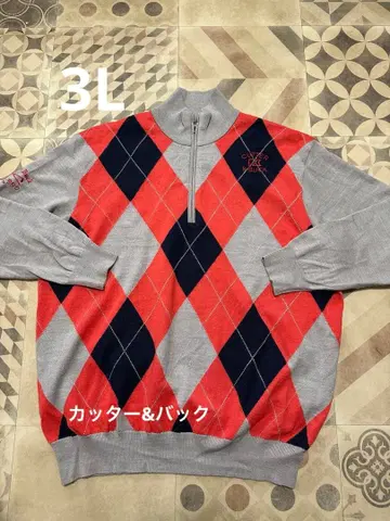 CUTTER & BUCK 아가일 스웨터 골프 3L 빅 사이즈