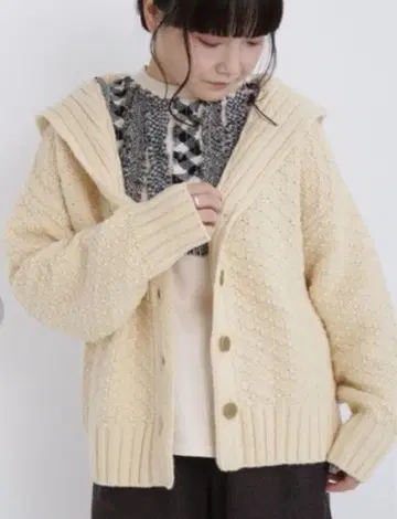 사만사 모스모스 브리티시 울 세일러 카라 니트 미사용 새상품