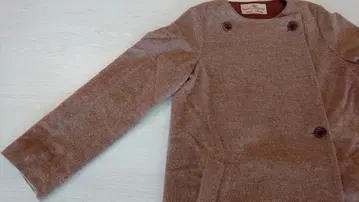 네스트로브 코트 브라운 계열 내추럴 내추럴 무지 노카라 롱