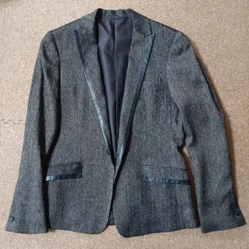 COMME CA MEN 금실 헤링본 트위드 자켓