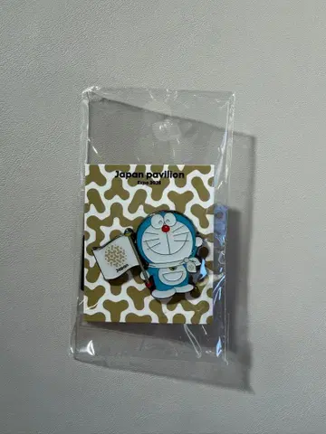 만박 EXPO2025 일본관 핀 배지 도라에몽 브라운 일본 파빌리온