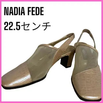 [NADIA FEDE] 스퀘어토 메쉬 가죽 뮬 이탈리아제