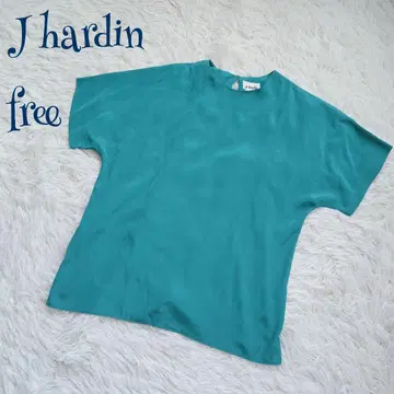 [ 빈티지 ] 돌먼 슬리브 블라우스 티셔츠 free 무지 고급 그린