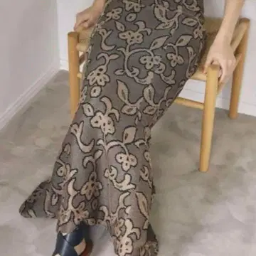 자카드 리프 펜슬 스커트 38 todayful