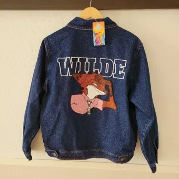 주토피아 2 닉 와일드 데님 자켓 아우터 자수 영화 디즈니