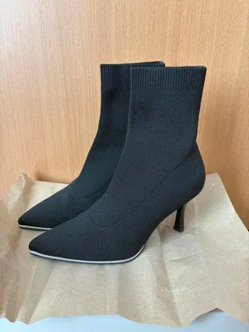 RANDA 글리터 라인 니트 삭스 부츠