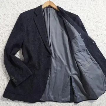 빅 사이즈 AB7 고타이리쿠 테일러드 자켓 차콜 체크 XL